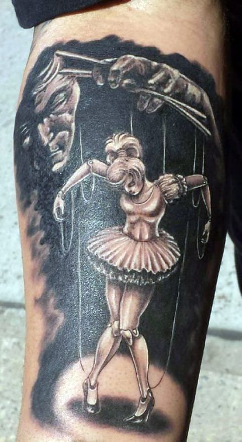 Puppeteer and Puppet Master tattoo