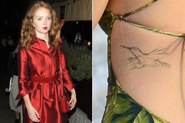 Tattoo of Lily Cole