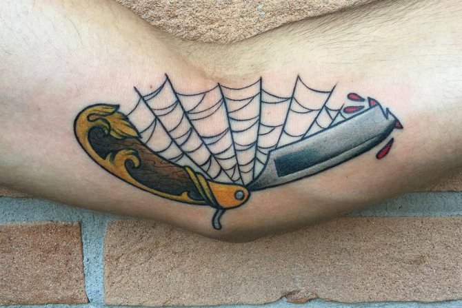 păianjen web tatuaj