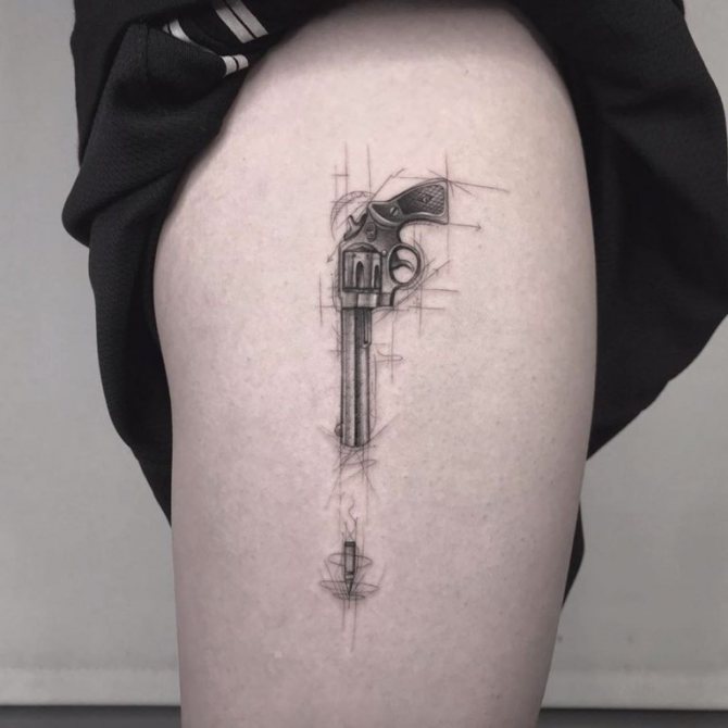 gun tattoo meaning