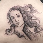 Birth of Venus tattoo on your back