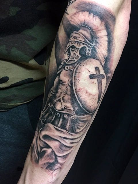 Tattoo of a gladiator