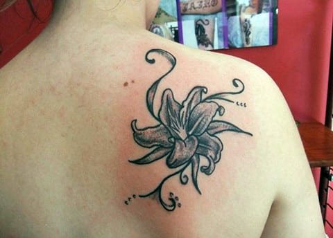 Water lily tattoo
