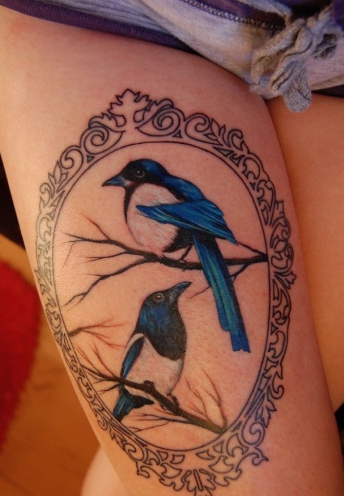 Tattoo with crows