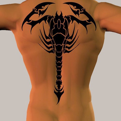 Scorpion tattoo. What do they mean, sketch on the shoulder, arm, neck, chest