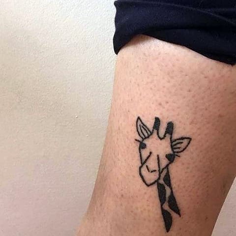 Tattoo of a giraffe