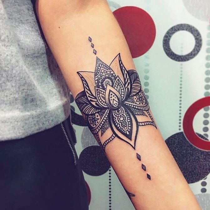 Lotus Flower Tattoo for Girls