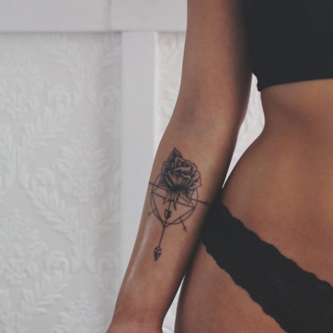 Tattoos for girls on the arm and their meaning. Photos, thumbnails, beautiful, small, inscriptions