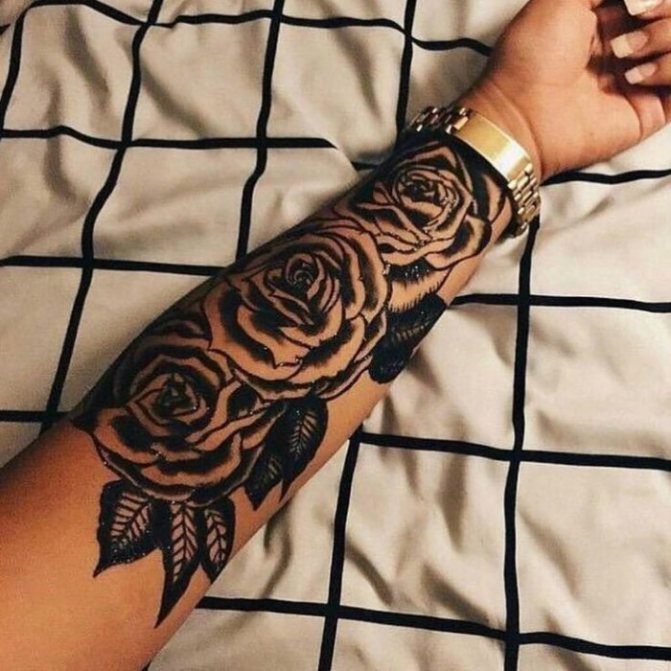 Tattoos for girls on the arm and their meaning. Photos, sketches, beautiful, small, inscriptions