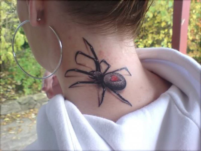 Tattoos on the neck for girls