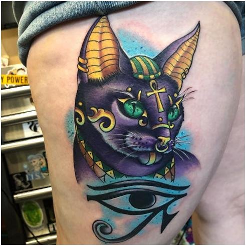 Tattoos based on the ancient Egyptian pantheon: meaning and ideas