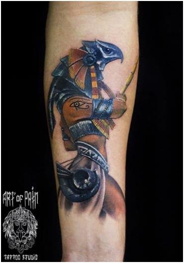 Tattoos based on the ancient Egyptian pantheon: ideas and meaning