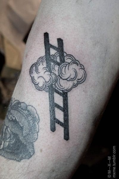 Tattoos with a ladder are not so mystical