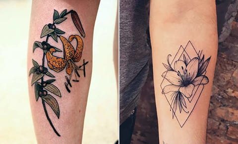Lily tattoos