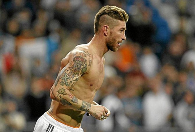 Sergio Ramos tattoos. Photo tattoo