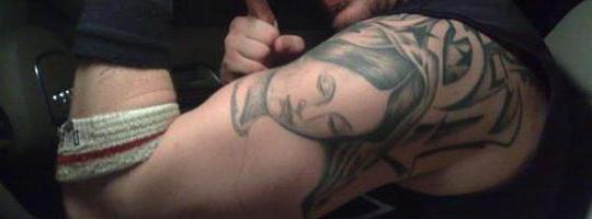tom hardy shoulder tattoo