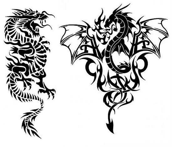 Dragon stencils