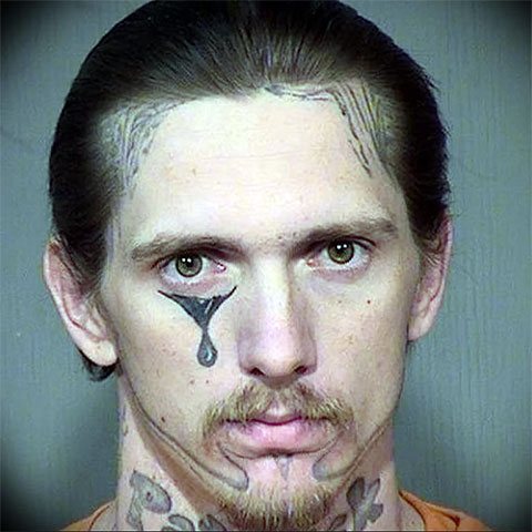Prison tear eye tattoo