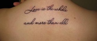 Believe in Yourself Tattoo Ink in English. Best English tattoo ink with translation