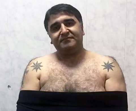 Wizard of Law Nodar Aloyan - Nodar Tbilissky with a prison tattoo of a wind rose