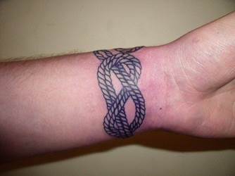 Sailor's wrist. Rope image