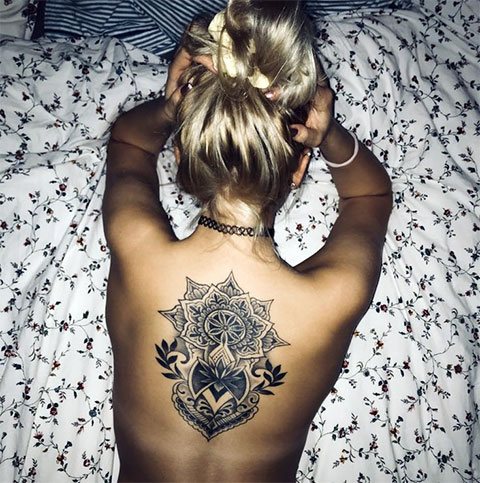 Tattoos on back