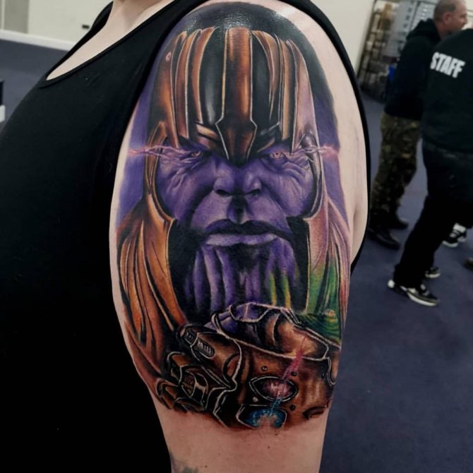 Thanos the Villain with the Glove