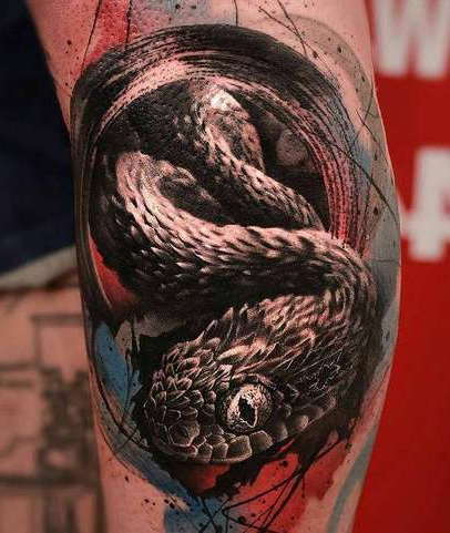 Snake on your leg, realism